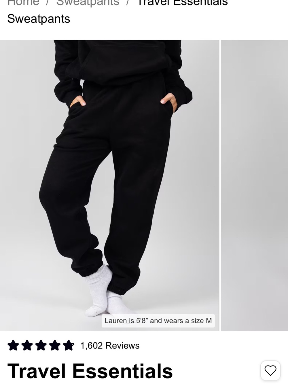 Essential Women's Black Jogger Sweatpants